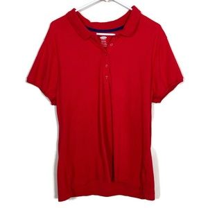 Old Navy Basic Red Polo Fitted Stretch Plus XXL